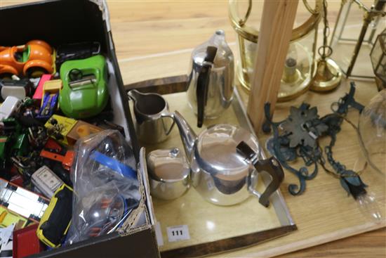A Pinder Bros 1950s teaset and tray
